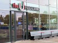 902800 Gezicht op de entree van restaurant 'the U food & drinks' (Smakkelaarshoek 24) te Utrecht. Het restaurant ...